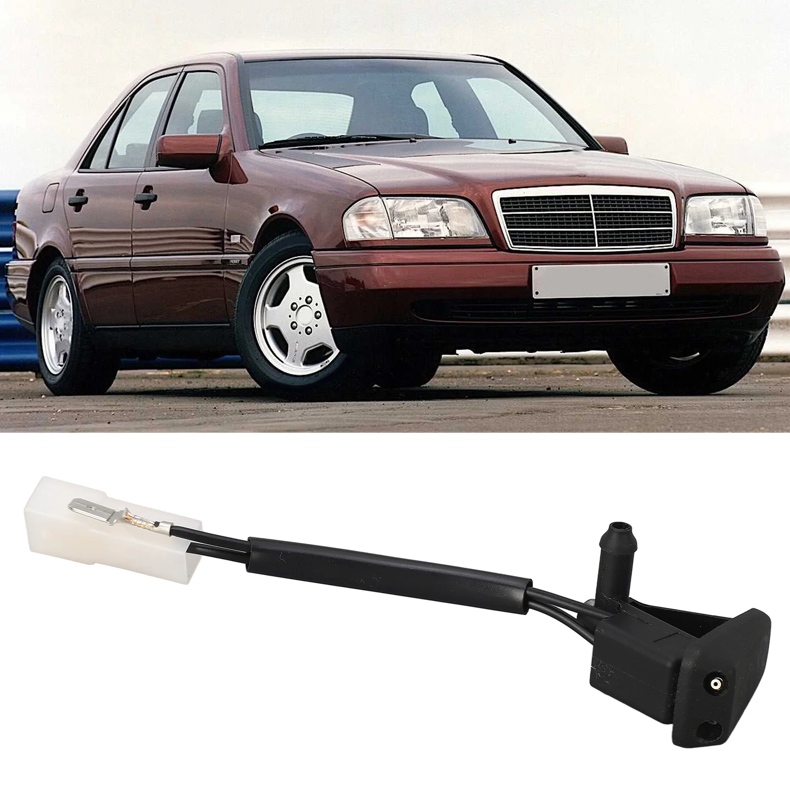 Car Windshield Wiper Washer Nozzle Replacement For C‑Class W202 C280