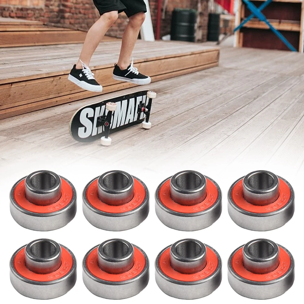 

608-2RS Long Plate Integrated/ Bearing ABEC-11 High Speed Silent /Speed Bearing Skateboards Longboards Inline Skate Scooter Part