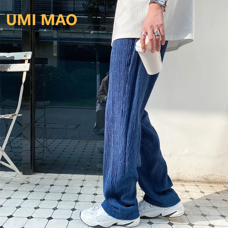 

UMI MAO Yamamoto Dark 2023 Spring Autumn New Fairy Pleated Loose Relaxed Pants Couple Trousers Femme Y2K