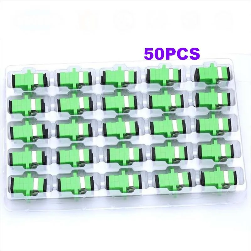 APC SC-SC flange Fiber Coupler APC Fiber Optic Adapter Optical Fiber Flange SC Connector Ftth UPC 4