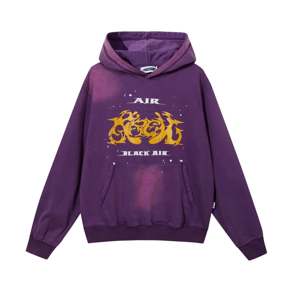 

Distressed Washed Purple Hoodies for Women Men Oversize Kangaroo Y2k Grunge Goth Winter Clothes Sweatshirts Pullovers Streetwear