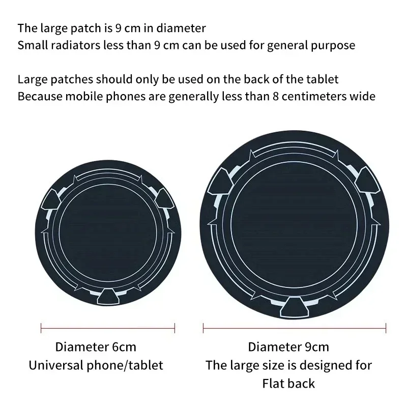 2pcs 60/90mm Metal Plate Ring for Magsafe Magnetic Car IPad Holder Radiator Iron Sheet Sticker for IPhone Xiaomi IPad/Tablet PC