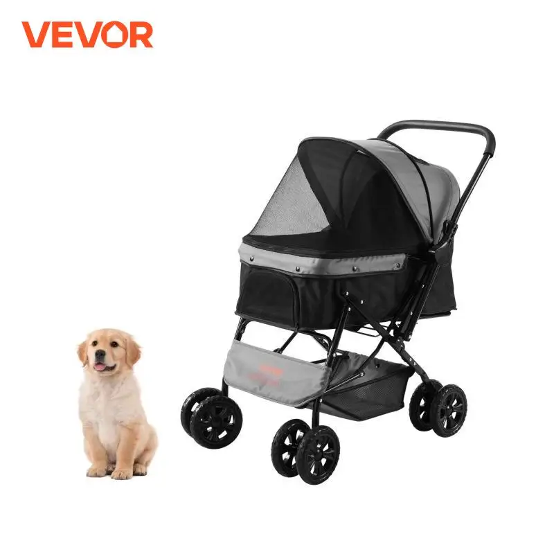 44lbs Pet Dog Stroller 4 Wheels