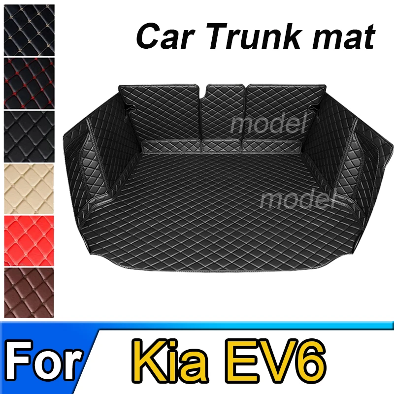 

Коврики для багажника автомобиля, автомобильный коврик для Kia EV6 CV 2022 2023 2024, кожаный коврик для багажника, набор ковриков для автомобиля, грязевой коврик, автомобильные аксессуары