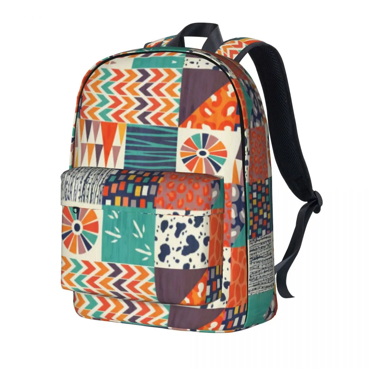 

Tribal Pattern Backpack Female Colorful Abstract Nature Soft Backpacks Polyester Cute High School Bags College Colorful Rucksack