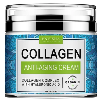ENVISHA Crema per il viso Collagene Acido ialuronico Cura della pelle Antirughe Idratante Anti-età Notte Ridurre i pori Sbiancamento Liscio 1