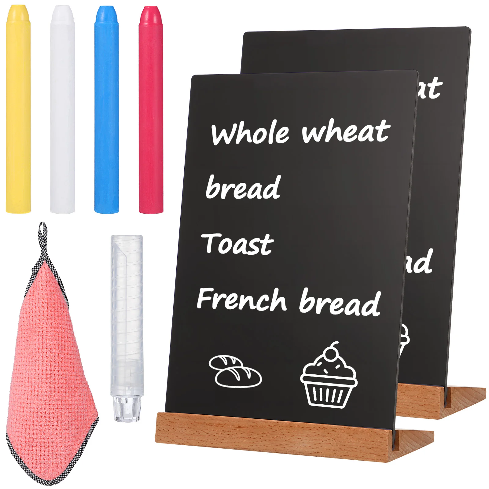 

Hand Drawn Table Card Chalkboard Easel Wedding Menu For Restaurant Display Stand