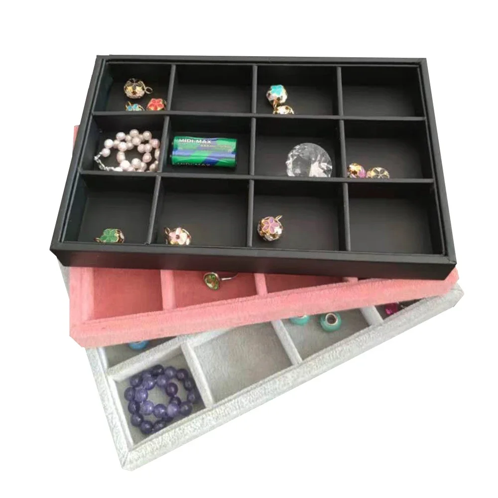 Quality Ring Jewelry Storage Box Portable Grids DIY Beads Organizer Tray  Charms Holder Case Necklace Bracelet Drawer Accessorie