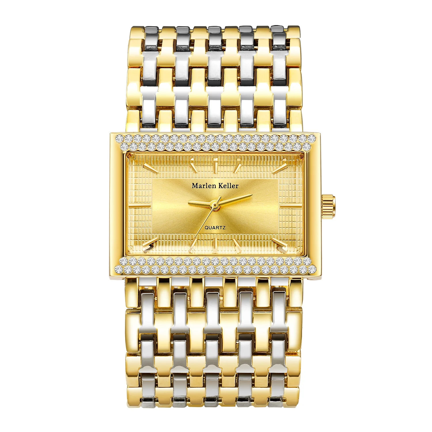 Ladies Wrist Watches Gold GOlden Women Stainless Steel Rectangle Creative Design relogio feminino 2023 New Arrival Luxury Brand