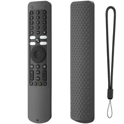Premium Silicone Protective TV Sleeve with Anti - Drop Features and Anti - Lost Lanyard (Dark Grey)