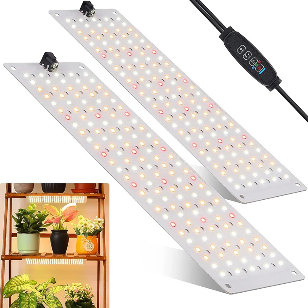 

20W LED Plant Growth Lamp Adjustable Brightness 4h/8H/12H Time Setting Aluminum Alloy Full Spectrum Grow Light For Indoor Plants