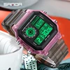 SANDA 6133 Digital Watch Men Sport Chronograph Date Lady Wristwatch TPU Band Week 50m Waterproof unisex Electronic Clock Gift 4