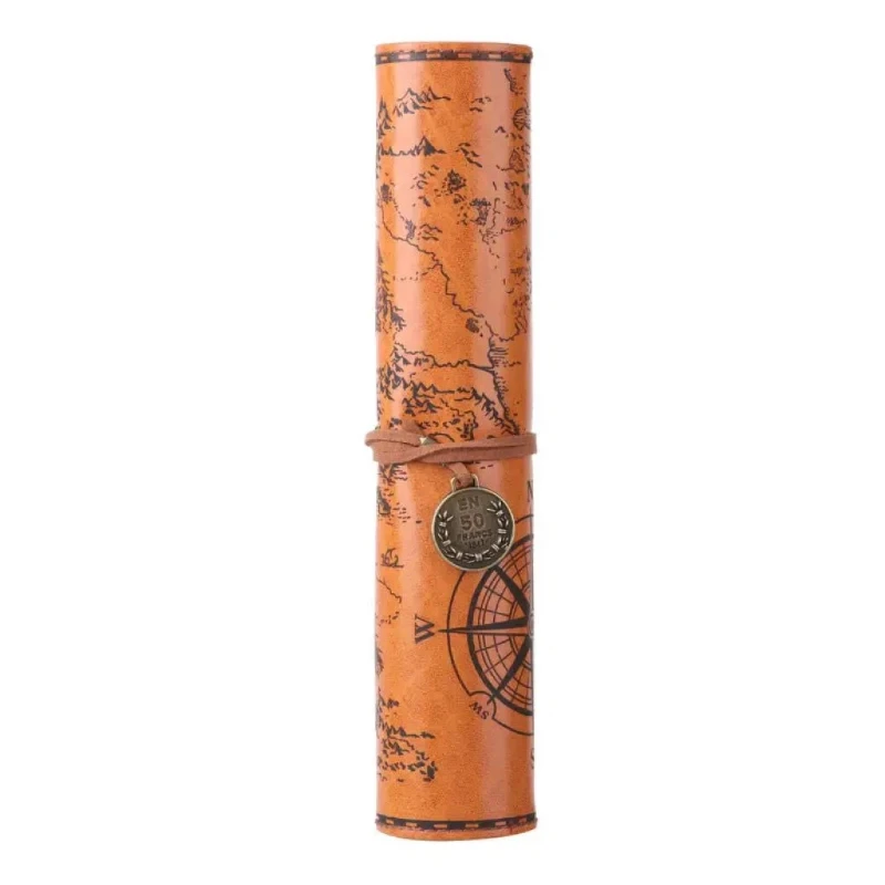 Einfache Nette Stift Vorhang Kinder Estuches Escolares Chinesische PU Tragbare Bleistift Fall Roll Weiche Schreibwaren Lagerung Taschen – Detail 5