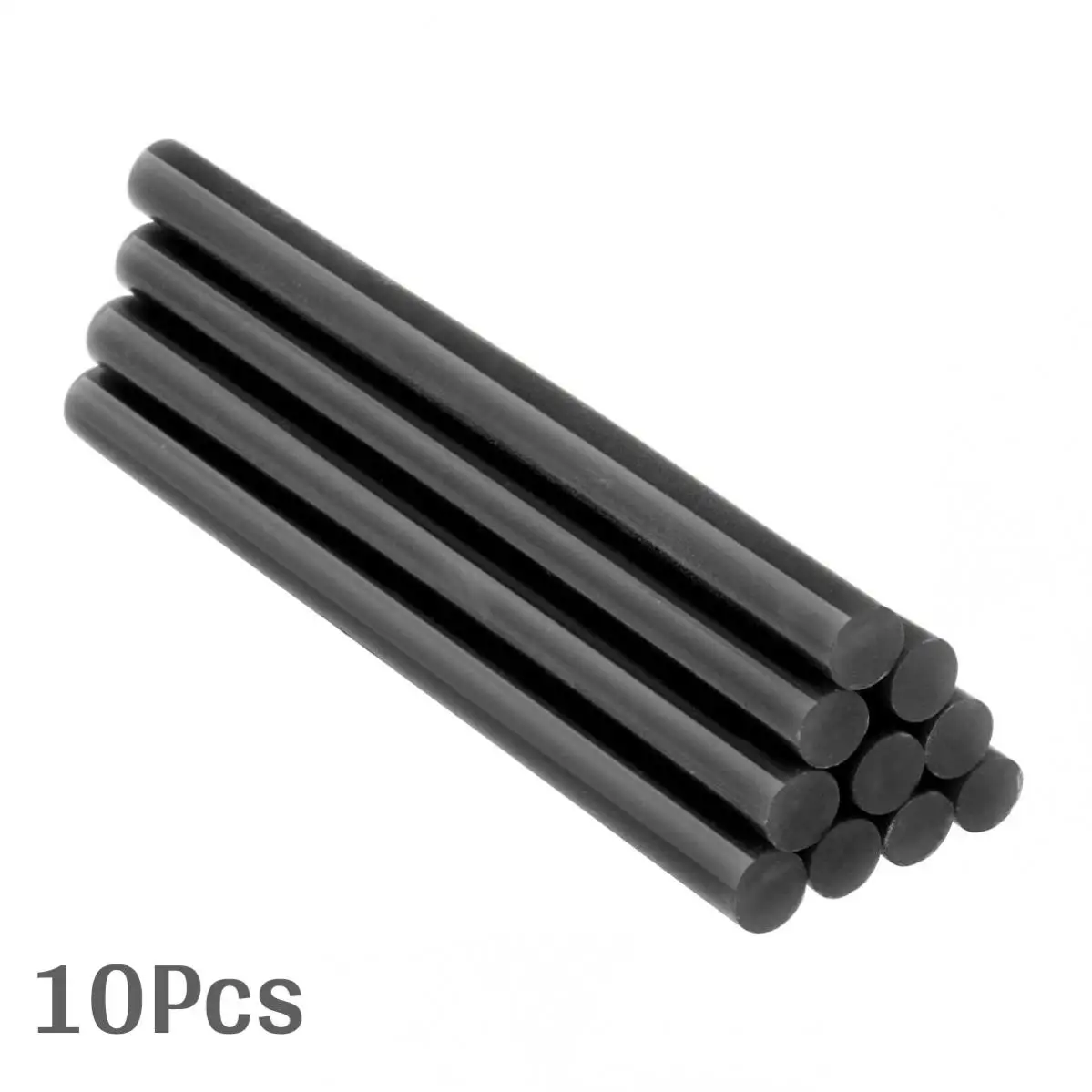 Black Hot Melt Glue Sticks, 7mm x 100mm - Adhesive DIY Craft and Repair Tool (5 or 10 Pack)