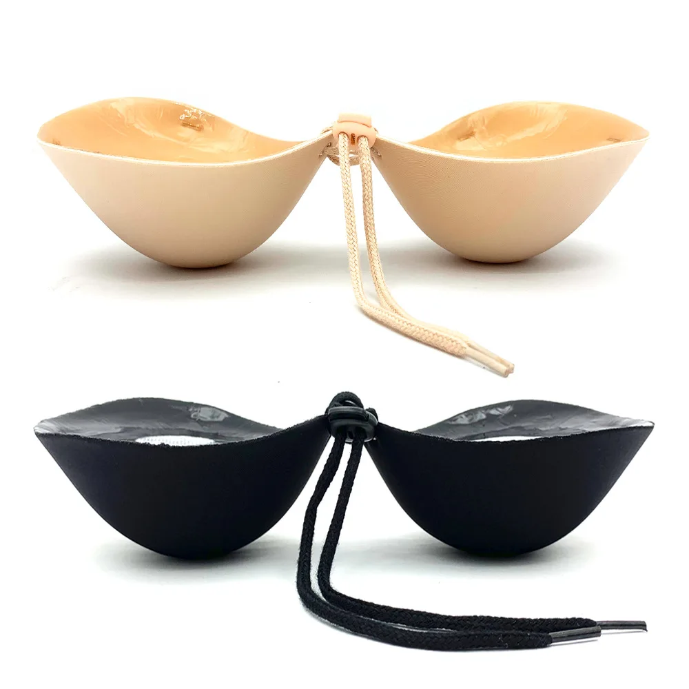Thickened Breast Patch 5CM Thick Invisible Bra Flat Silicone Breast Patch for Bride's Wedding Dress Breast Patch