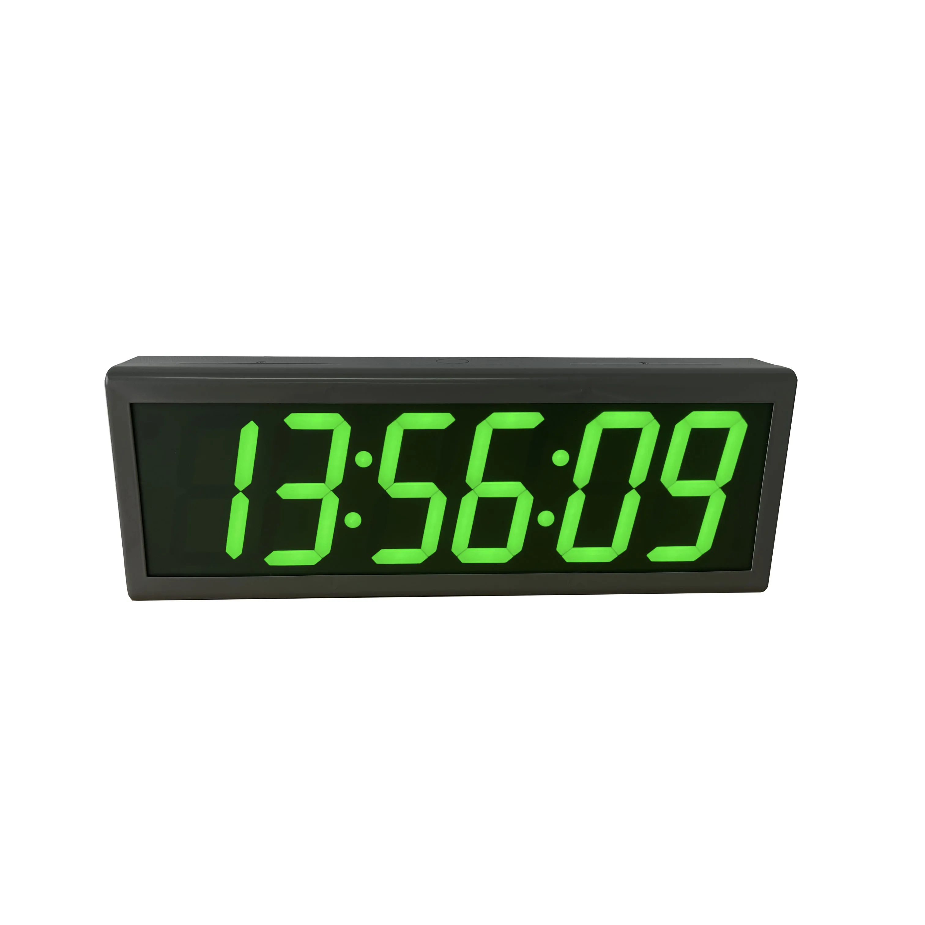 WiFiNTPDigitalWallClockswithStainlessSteelCase4X6Digit