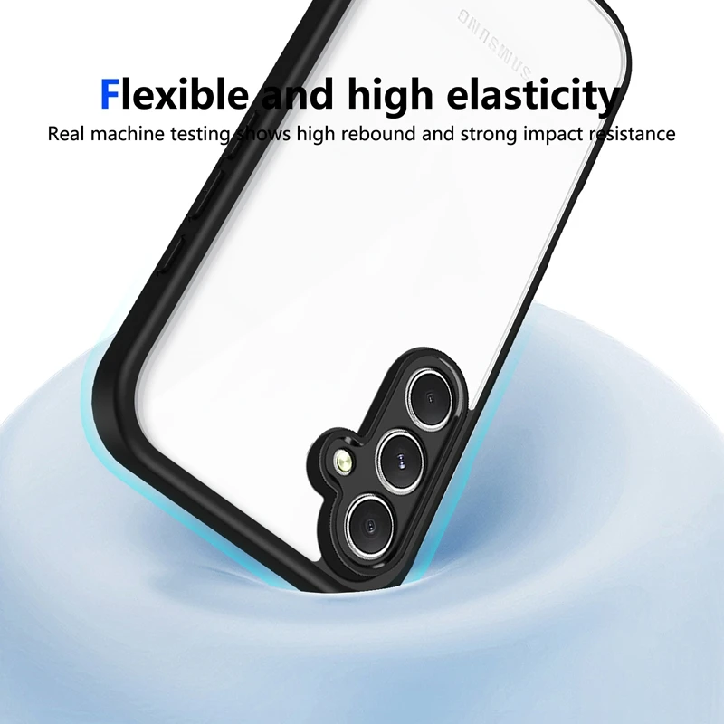 Clear Shockproof Silicone Phone Case with TPU Bumper