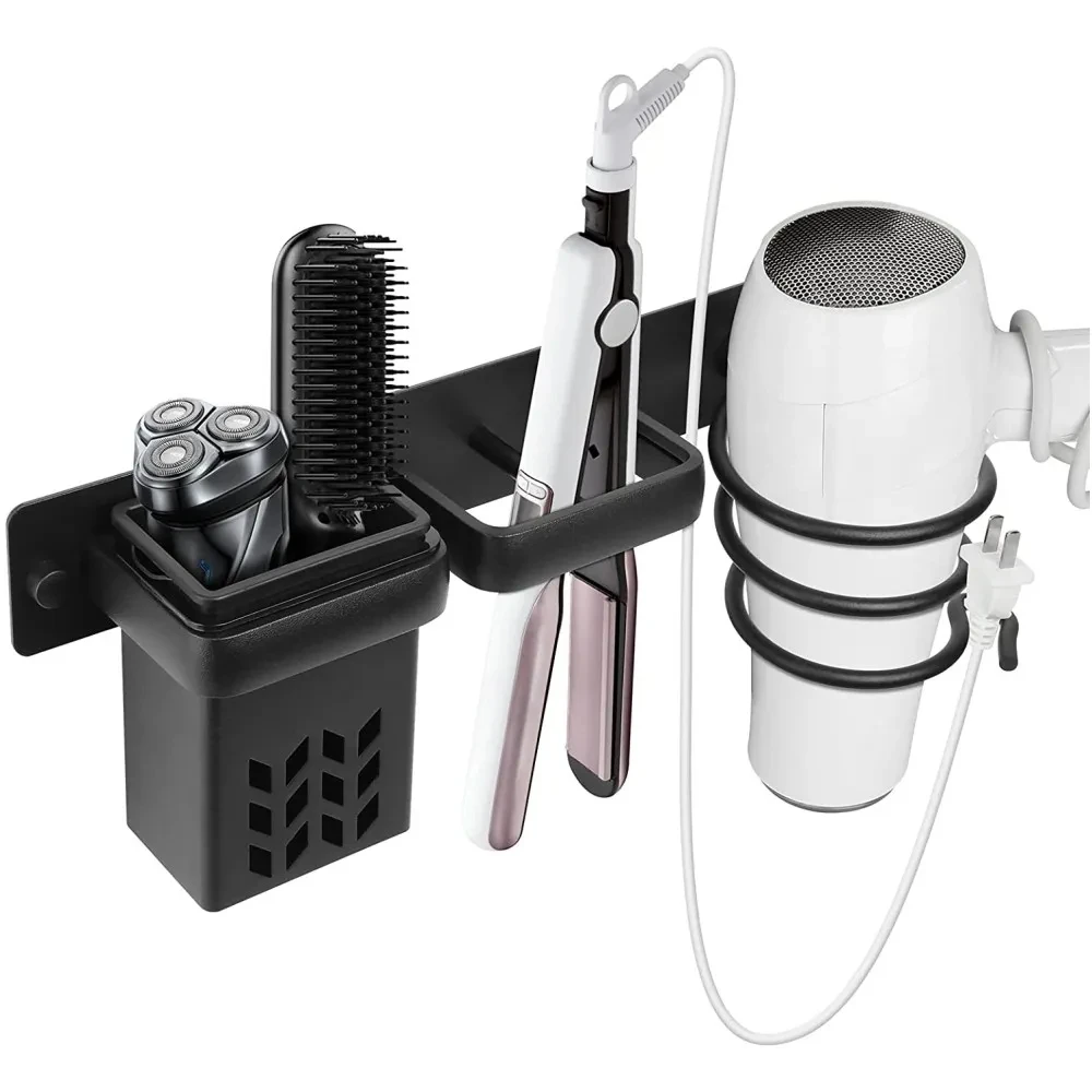 Hair Dryer Storage Rack Curling Iron Organizer Straightener Holder Standing Multi-Functional Wall Mounted Bathroom Accessories storage rack bathroom shelf hair dryer holder bathroom storage shelf storage shelf bathroom accessories hair tool holder