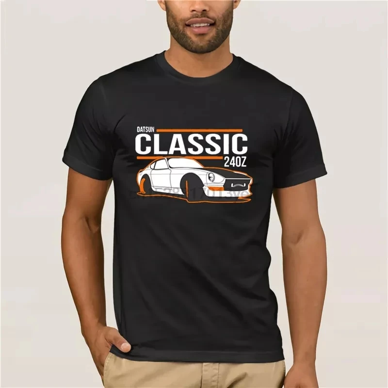 

Summer mens printed T shirt top Vintage T shirt Classic 240Z men Cotton Nissan