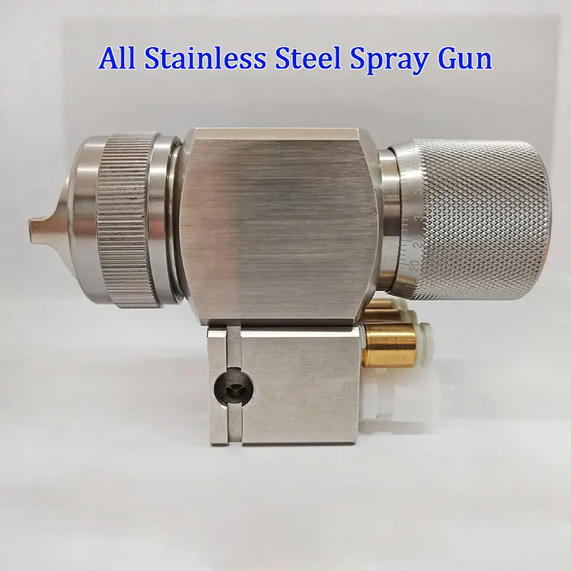 All Stainless Steel Pneumatic Automatic Automotive Air Power Paint Spray Gun 0.7/1.1/1.4mm