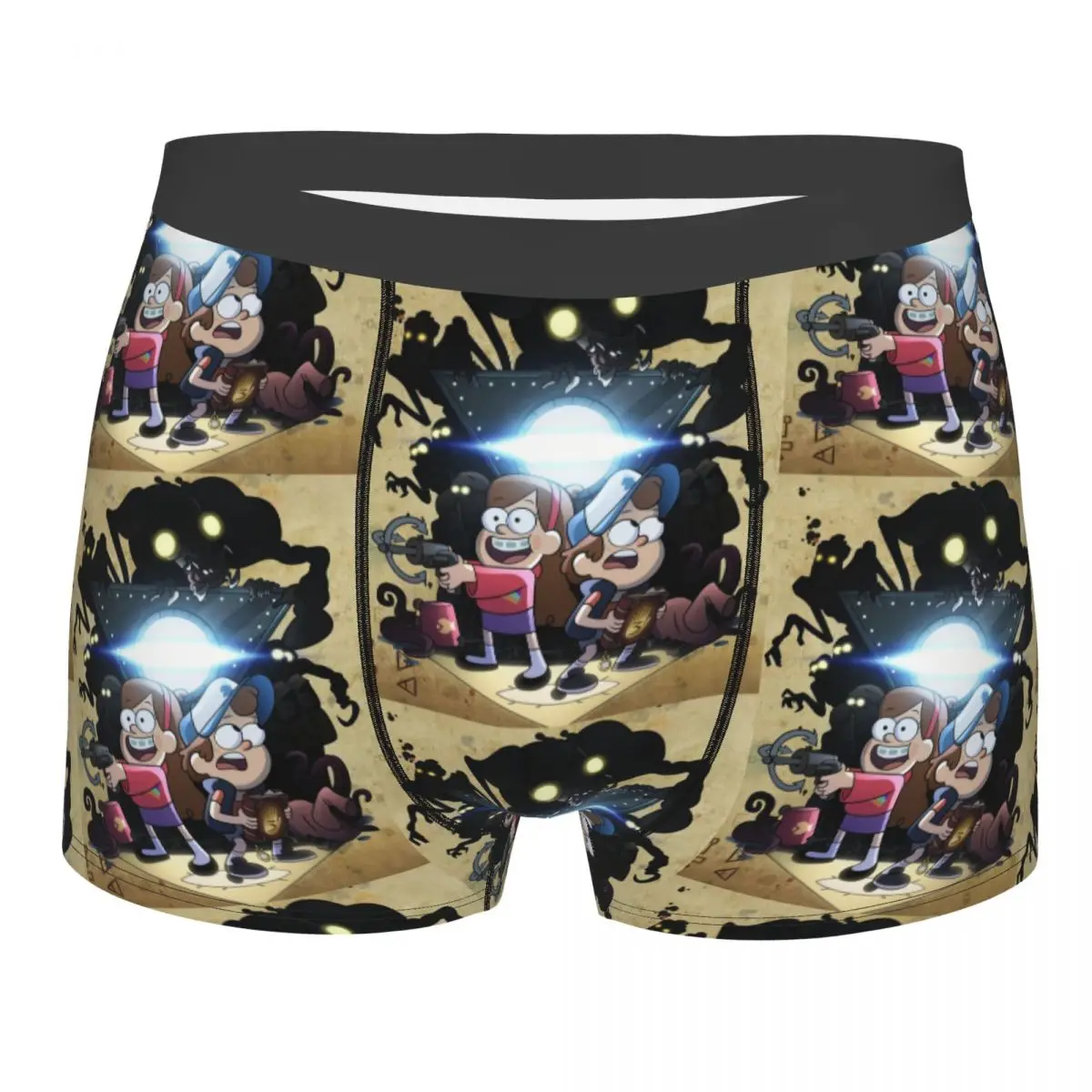

Custom Disney Anime Gravity Falls Underwear Men Breathable Boxer Briefs Shorts Panties Soft Underpants For Male