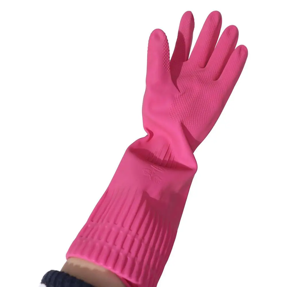 Elastic Durable Repeatable Housework Protective Waterproof Cleaning Tool Household Rubber Gloves Cleaning Gloves