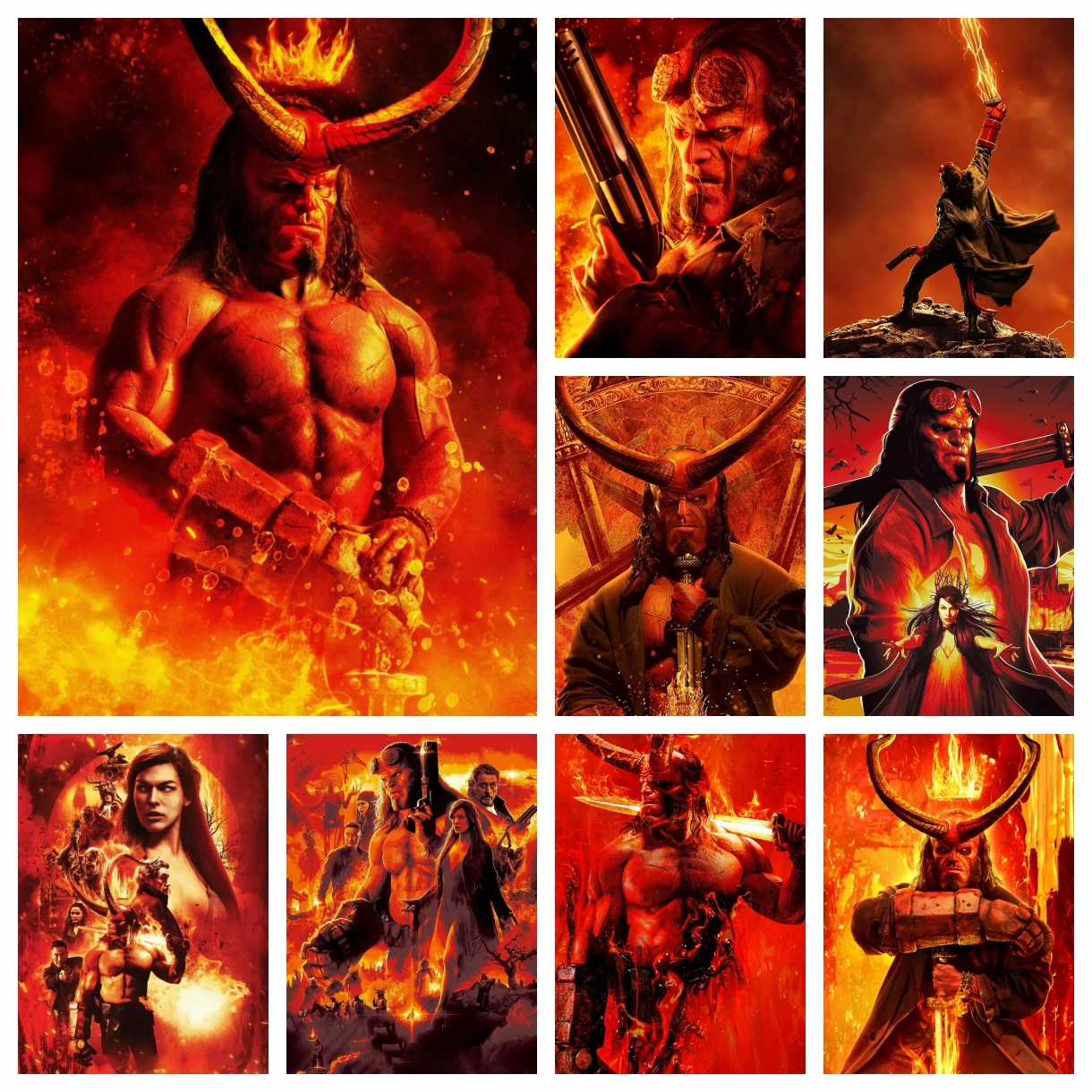 

Алмазная мозаика из фильма Hellboy, Классическая картина, вышивка крестиком, картины, искусство, полная вышивка, рукоделие, домашний декор