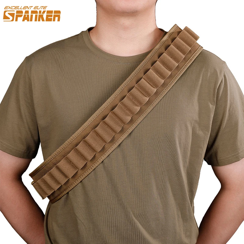 

EXCELLENT ELITE SPANKER Outdoor Tactical Shot-gun Belt 24 Rounds Waist Seal Slant-mounted Storage Belts CS