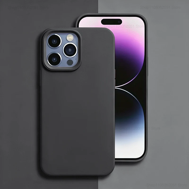 Premium Silicone Protective Case - Durable Solid Color Cover with Fall & Collision Protection