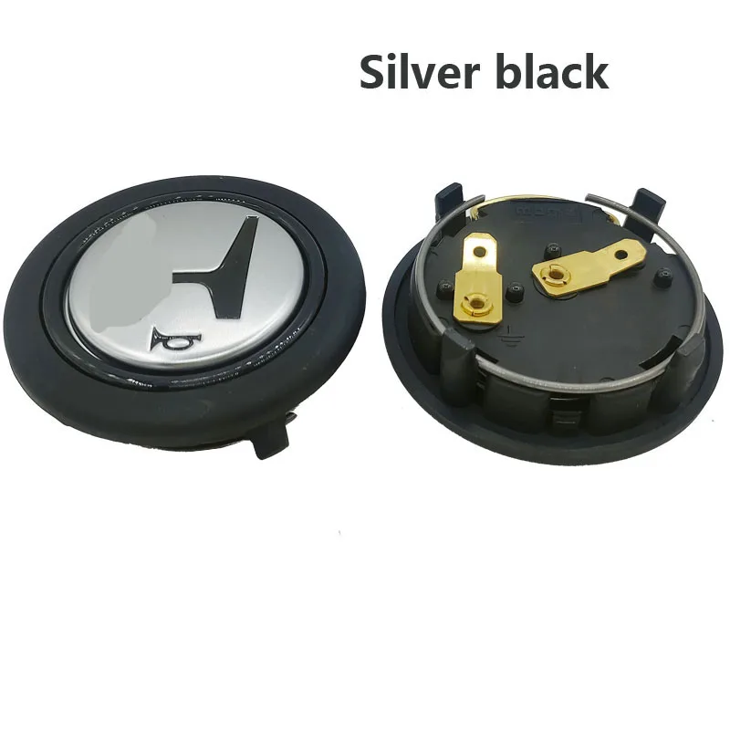 Horn Switch Steering Wheel Switch Modified steering wheel horn button JDM ABS racing horn switch push cover universal H cap steering wheel auto parts decorat