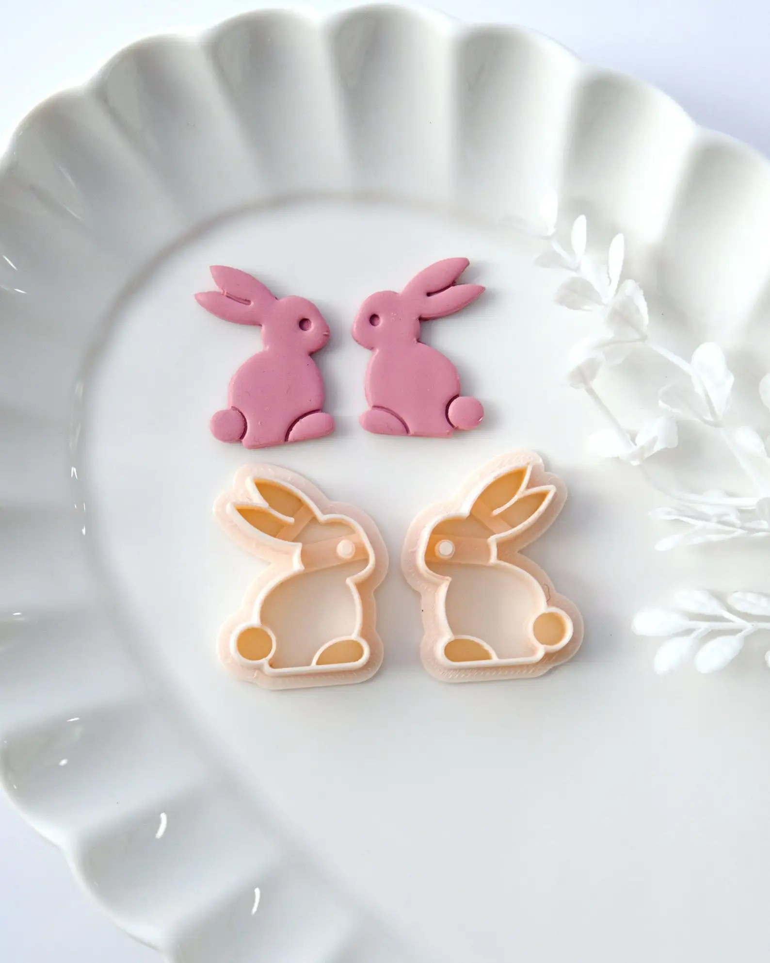 Polymer clay cutter rabbit/love duck/dala horse/love bird/gummy bear