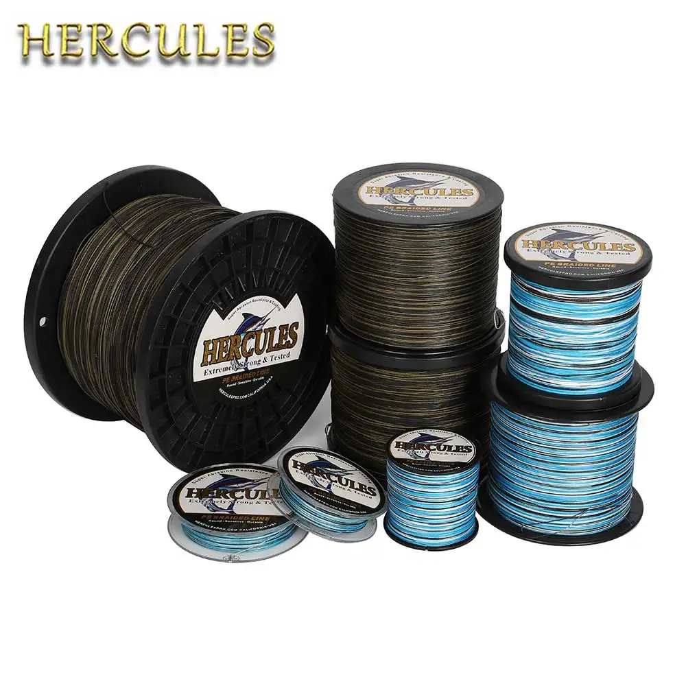 

Hercules Braided Fishing Line 8 Strands 100% PE Cord Strong 10-300LB Carp Fish Wire Fishing Line Braid 500m