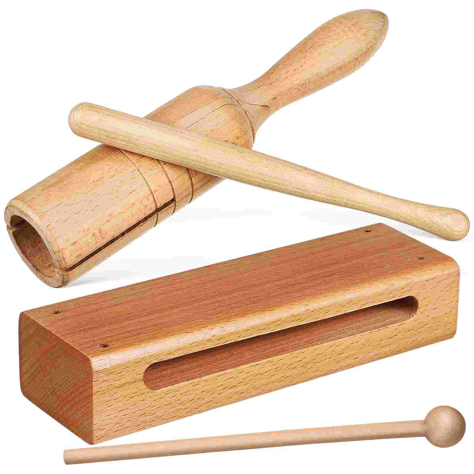 

2 комплекта Orff инструмент деревянный блок с маллетами деревянный ритм Маленькие Ручные блоки перкуссионный измельчитель