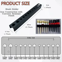 Detailing Brush Holder-Organizer for 10 Car Detailing Brushes, Lightweight Design,Easy Wall Mounting for Auto Detailing Supplies 2
