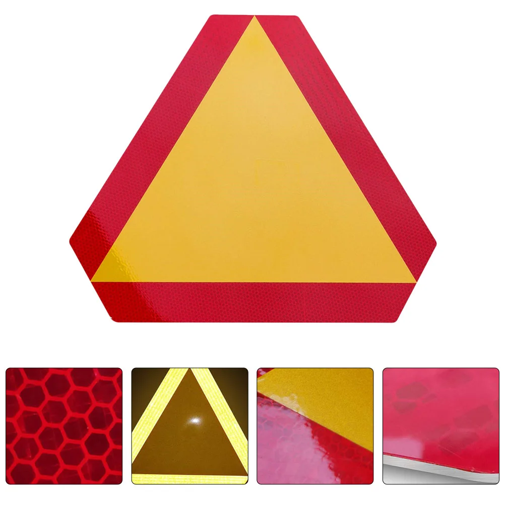 Triangle Board Car Reflector Reflective Strip Emblems Slow Moving Vehicle Sign Reflectors slow moving car sign rear reflector board warning reflective boards for car