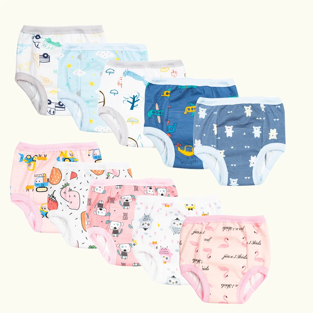 

Girl & Boy Training Pants Gauze Diaper Learning Pants Baby Potty Toilet Training Pants Nappies Shorts Underwear For 0-3 Years