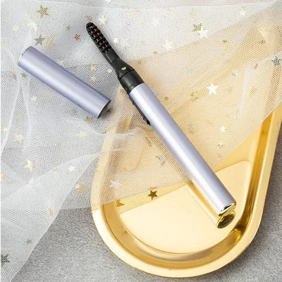 Portable Pen Style Electric Heated Eyelash Curler Makeup Eye Lashes Long Lasting EyeLash Curler Heat For Women Cosmetics