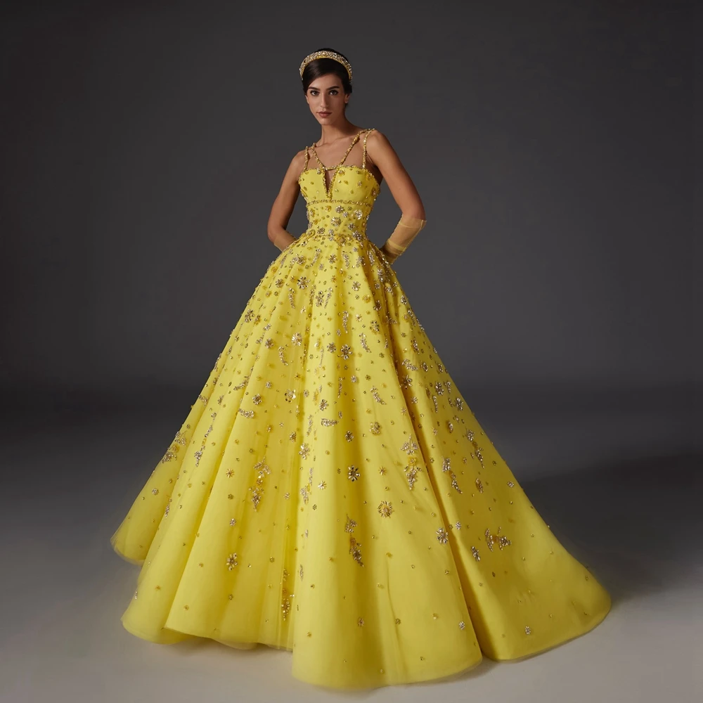 

Роскошное вечернее платье с цветами и кристаллами, а-силуэт на бретелях-спагетти, атласные платья с блестками для торжественных мероприятий и вечеринок