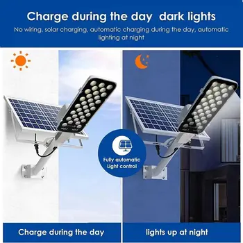 Newest Outdoor Powerful Solar Light 6000mah Solar Street Light for Sunlight Light Garden Garage Terrace House Remote Control 2