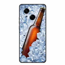 Floral Black Silicone Soft Back Cover - Fashionable Phone Case for Tecno Spark Go 1S (B06.CH.110)
