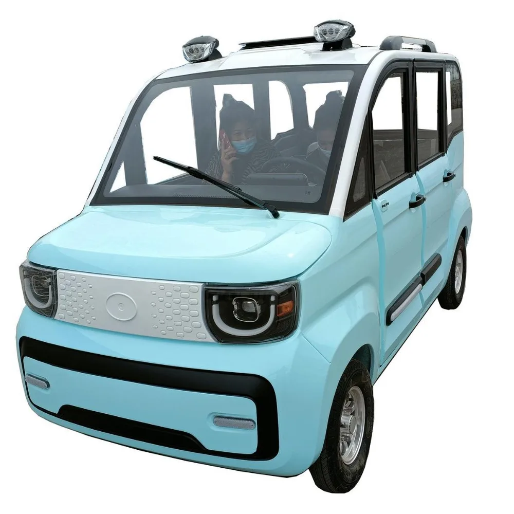 Electric tricycle, four doors, four seats, new energy mini car, family small electric scooter 2
