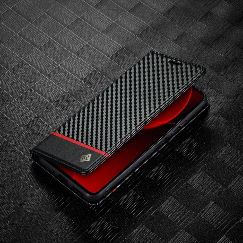 Leather Fiber Grain Wallet Flip Case – Sleek and Durable Phone Cover