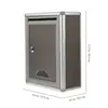 Small Suggestion Box Mailbox With Lock Wall Hanging Complaint Suggestion Box Aluminium Alloy Box 3