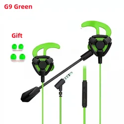 Enhanced Stereo Sound Gaming Earbuds with Dual Mic and Noise Cancelling (Green)