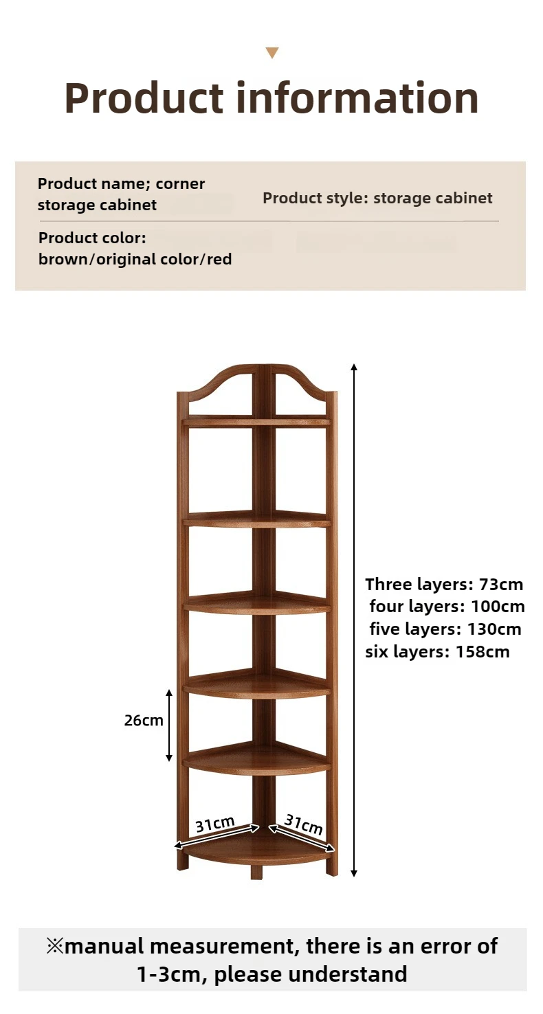 Corner Cabinet Triangle Corner Cabinet Indoor Shelf Shelf Living Room Floor Locker Modern Simple Storage Rack