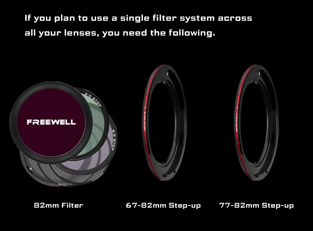 Freewell Magnetic VND Step Up Ring(Works Only with Magnetic VND System)