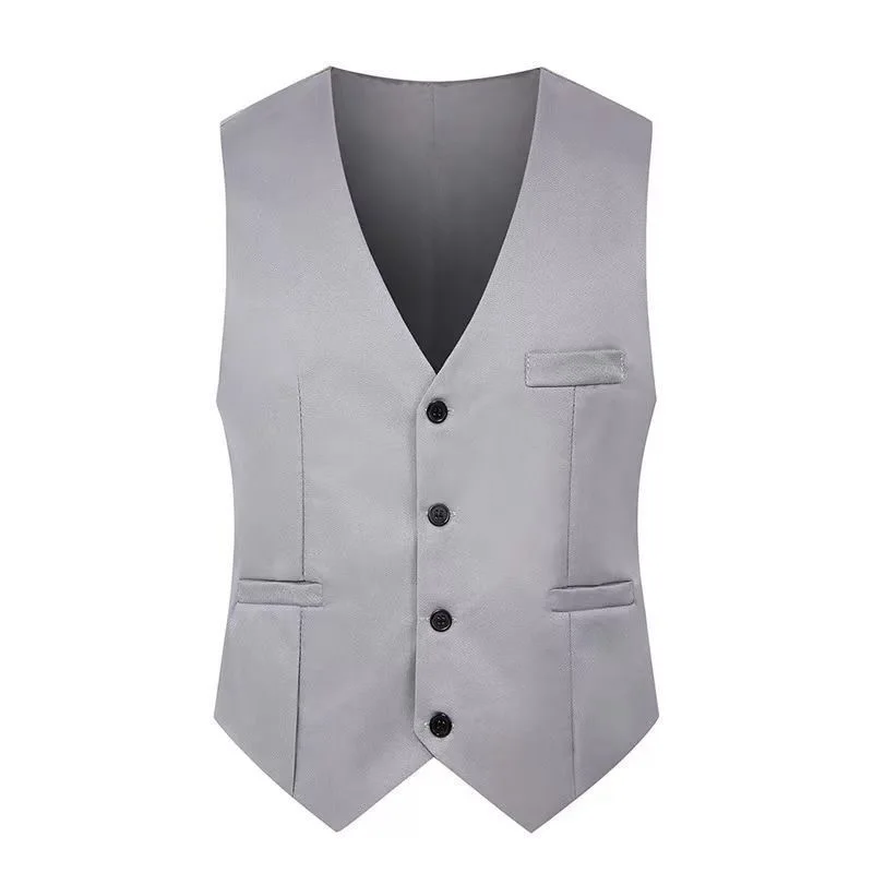 Z259Gray formal suit vest vest professional groomsman dress