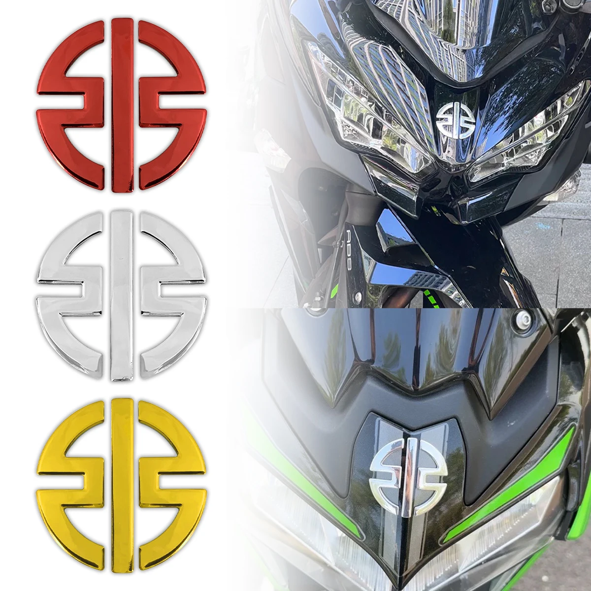 Motorcycle Stickers 3D Emblem Badge Accessories Decals Decor Tank Wheel Moto Head Body for Kawasaki NINJA Z800 Z900 Z650