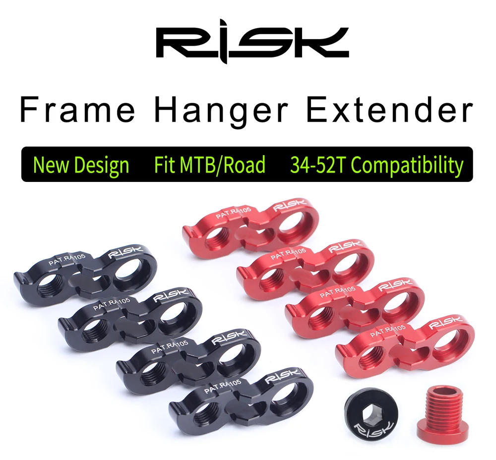 RISIKO Fahrrad Schaltwerk Aufhänger Verlängerung Straße MTB Mountainbike Radfahren Rahmen Getriebe Schwanz Haken Extender Konverter Adapter – Detail 1