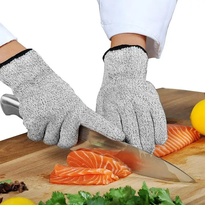 Level 5 Cut Proof Stab Resistant Wire Metal Glove Kitchen Butcher Cuts Oyster Shucking Fish Gardening Safety Gloves
